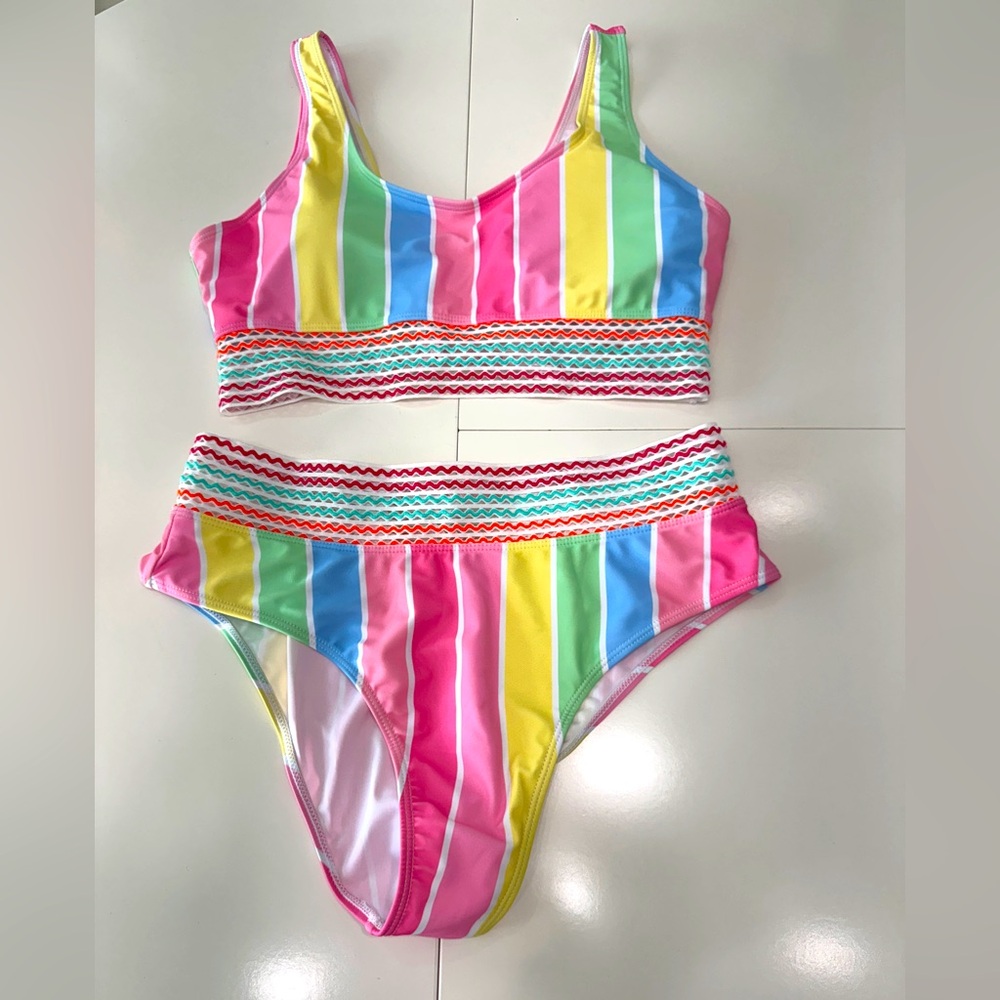 Colorful Girl’s Swim Set